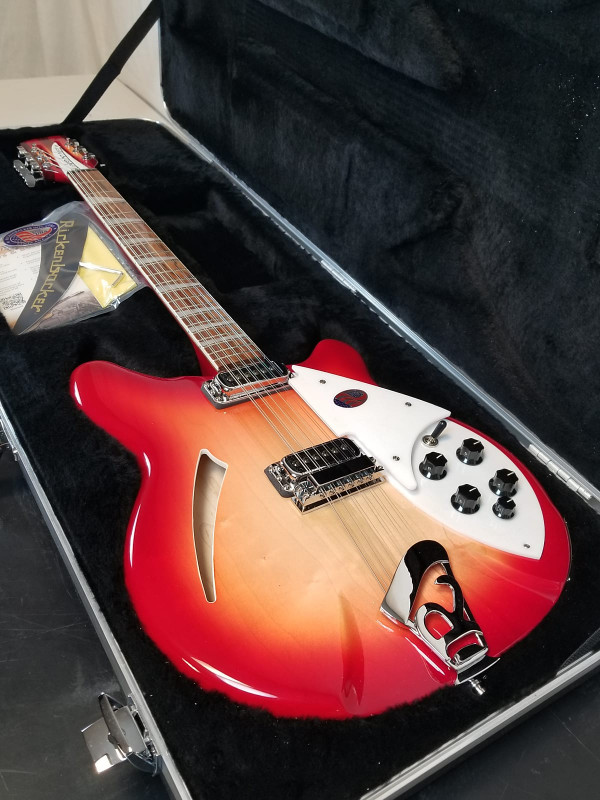 Rickenbacker 360/12 FireGlo 12 String Thinline, Hollow Body Electric Guitar, Wired for Stereo, W/Case