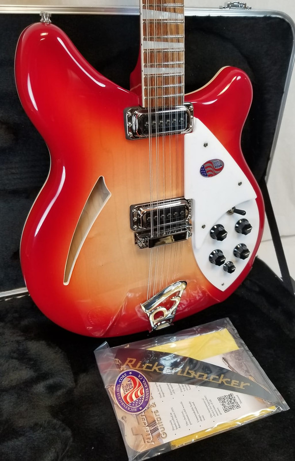 Rickenbacker 360/12 FireGlo 12 String Thinline, Hollow Body Electric Guitar, Wired for Stereo, W/Case