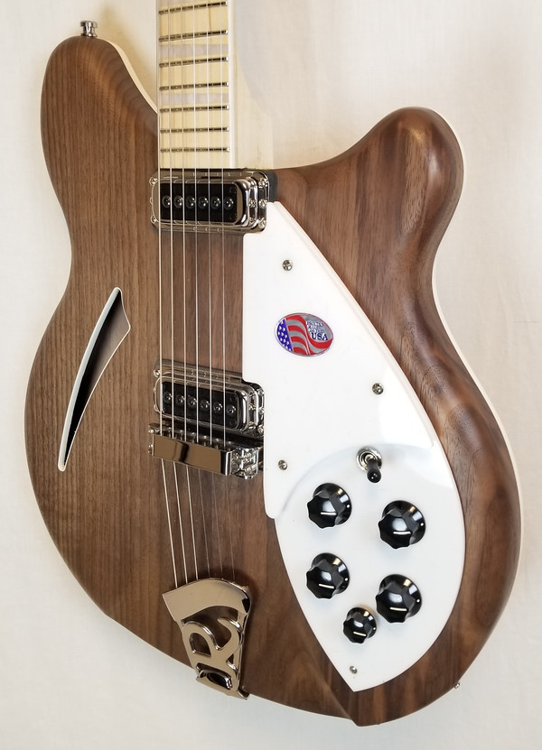 Rickenbacker Deluxe thinline, semi-acoustic Walnut body Electric Guitar, Maple fingerboard, inlaid neck, 360W