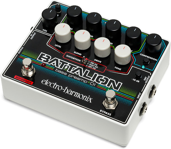 Electro Harmonix Battalion Bass Preamp + DI, 9.6DC-200 PSU included