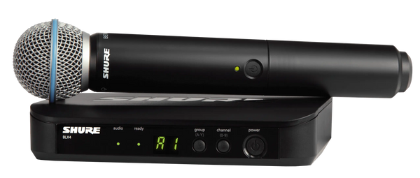 Shure BLX24/B58-H9 Wireless Handheld Mic, Band H9, 512-542 MHz
