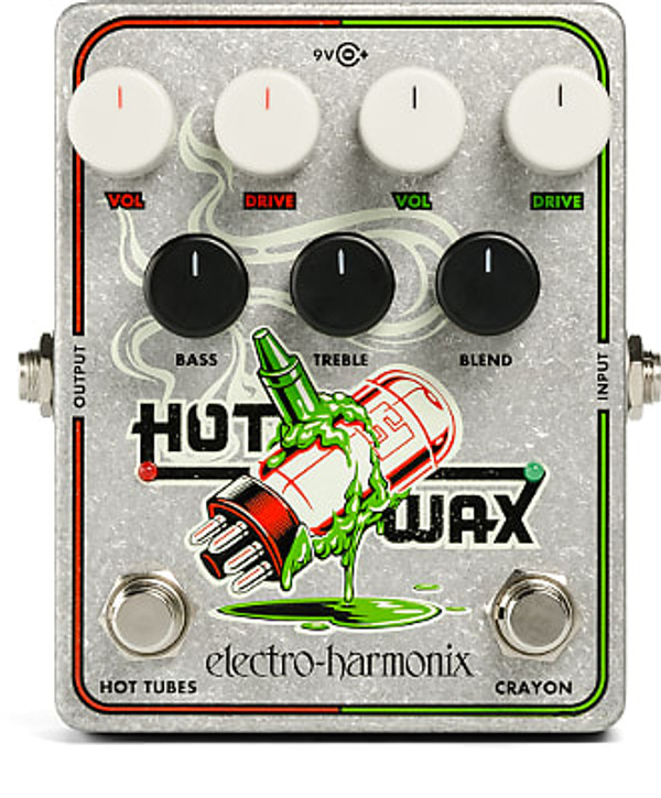 Electro Harmonix Hot Wax Dual Overdrive Multi-effects, Hot Tubes, Crayon, Guitar Effect Pedal