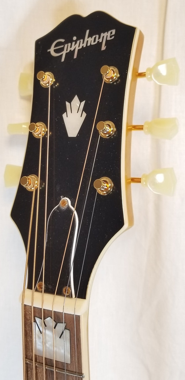Epiphone Masterbilt J-200 all Solid Wood Acoustic Electric Guitar, Aged  Antique Natural Gloss