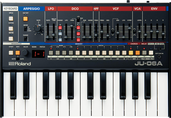 Roland JU-06A Synthesizer Sound Module Features of Both The Juno-60 and Juno-106
