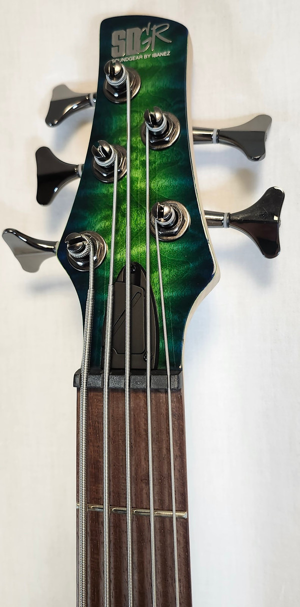 Ibanez SR405EQMSLG SR Series 5-String Elec. Bass Guitar, Quilted Maple Top Surreal Blue Burst Gloss