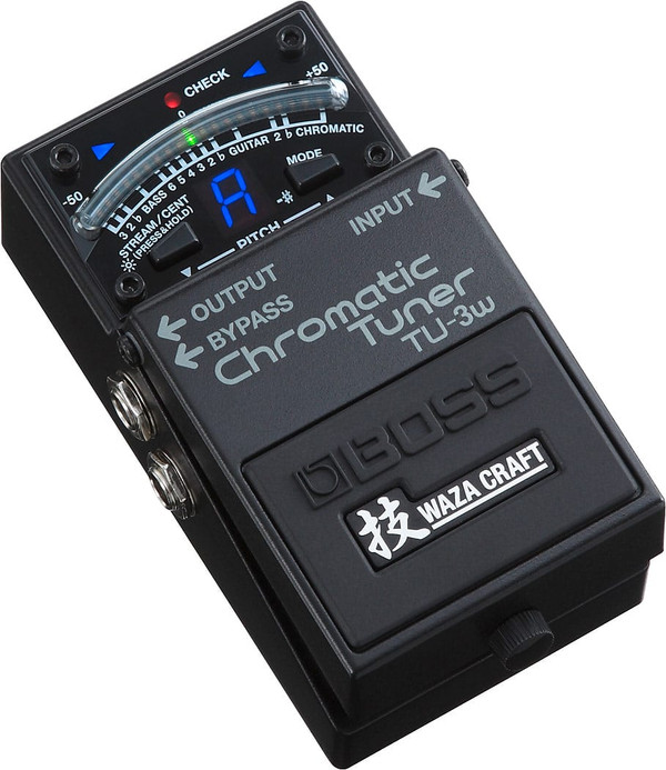 Boss TU-3W Waza Craft True Bypass Chromatic Pedal Tuner