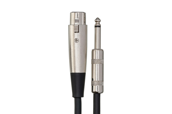 Hosa MCH-125 Hi-z Mic Cable, XLR3F to 1/4 in TS, 25ft