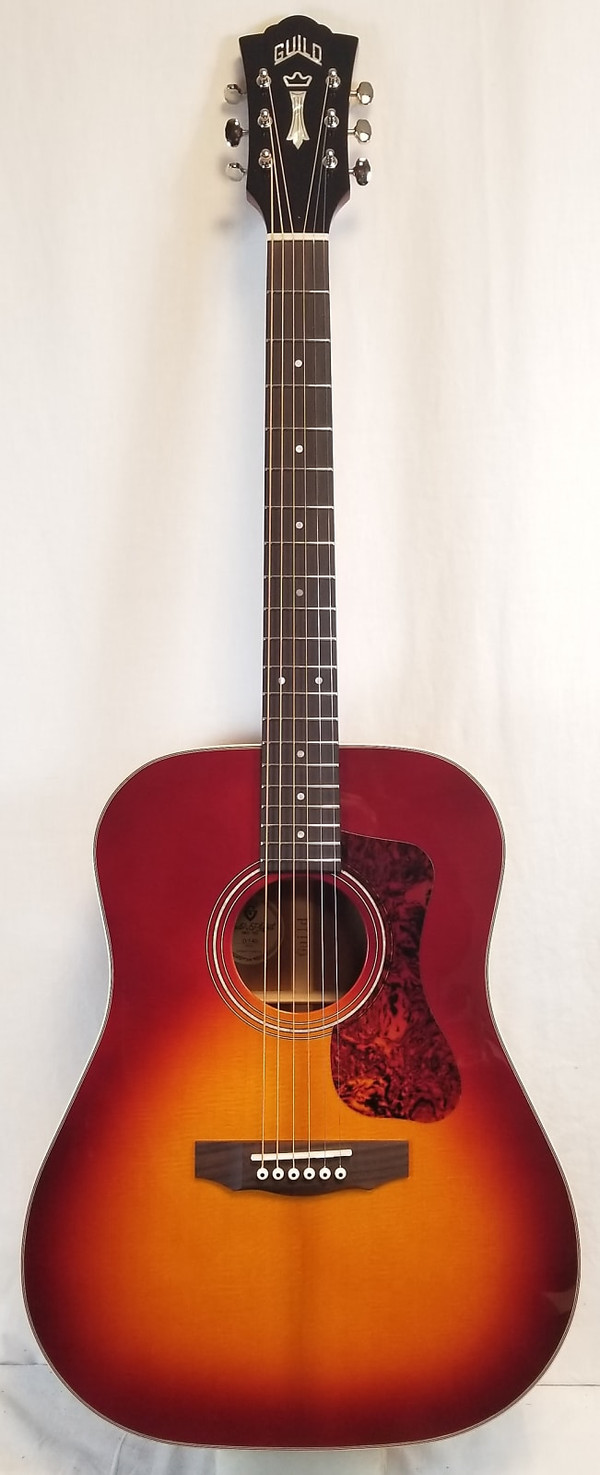 Guils D-140 Cherry Burst Acoustic Guitar W/Bag