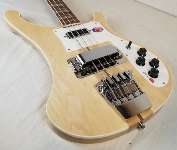 Rickenbacker Electric Bass 4003, Mapleglo (Natural) Bound Body & Neck, Full Inlay W/case, (4003 MG)