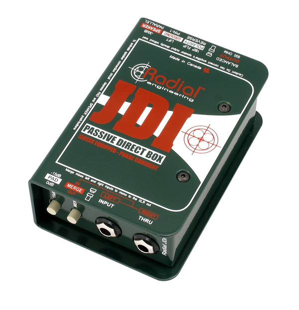 Radial JDI Passive DI for Acoustic Guitar, Bass and Keyboards, Industry Standard