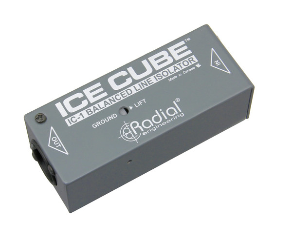 Radial Ice Cube Line Level Isolator, Passive 1 Channel Balanced With Eclipse Transfomer