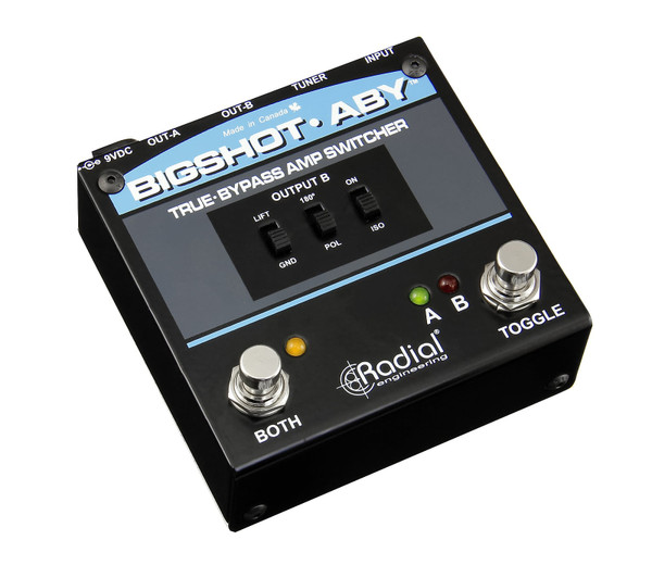 Radial BigShot ABY Switcher w/LEDs, True-Bypass, Transformer Isolation & Tuner Out