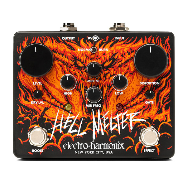 Electro Harmonix Hell Melter Distortion Effect Pedal