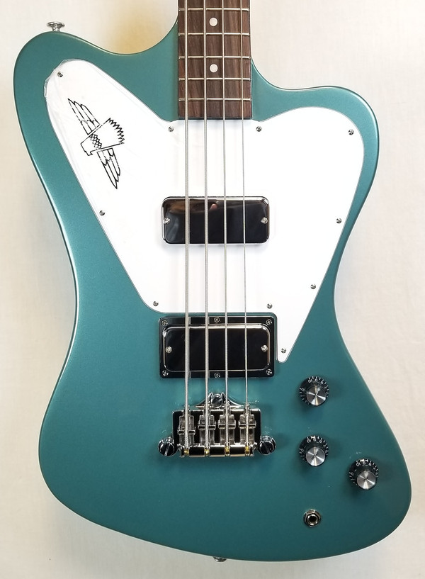 Gibson Non-Reverse Thunderbird Electric Bass Guitar, Faded Pelham
Blue W/ Case