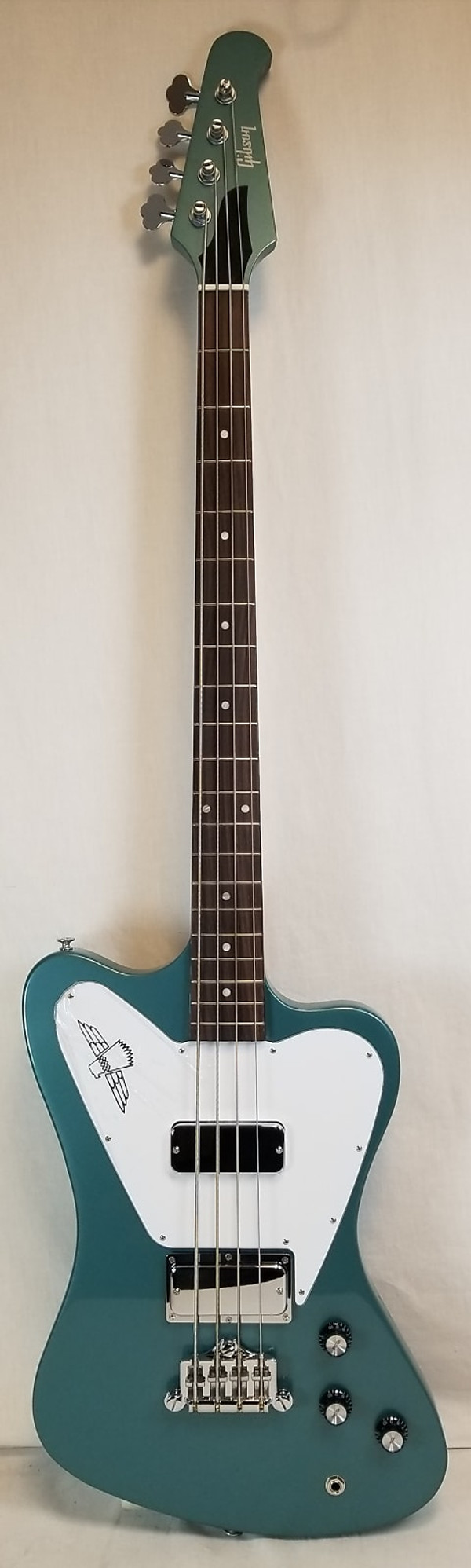 Gibson Non-Reverse Thunderbird Electric Bass Guitar, Faded Pelham
Blue W/ Case