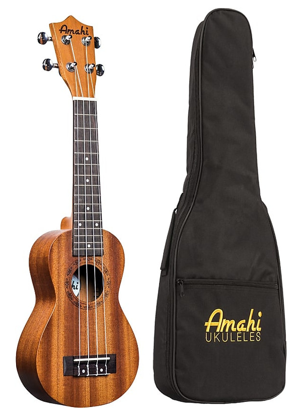 Amahi UK250S Select Mahogany Top, Back & Sides, Peanut Shape, Soprano Ukulele