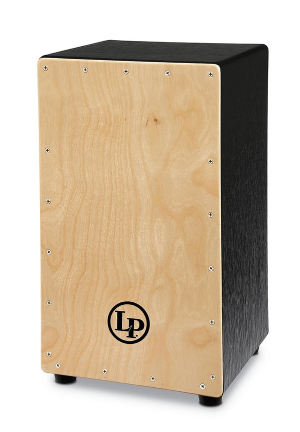 Latin Percussion LP1428NYN Black Box Wire Cajon with Natural Faceplate