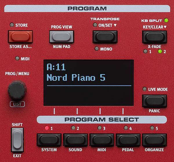 Nord Piano 5 73-note Triple Sensor keybed with Grand Weighted Action