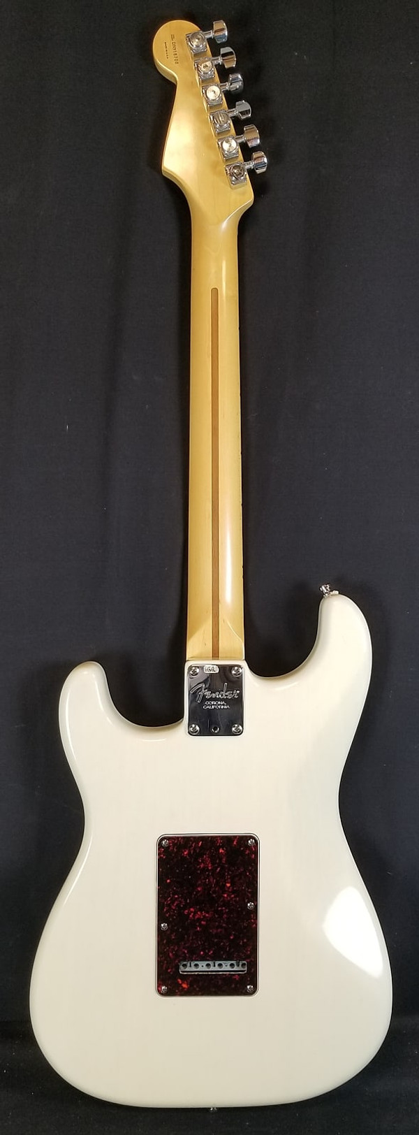 Pre Owned Vintage 1999 Am. Deluxe Stratocaster Electric Guitar Modified, Ash, White Blonde W/Case