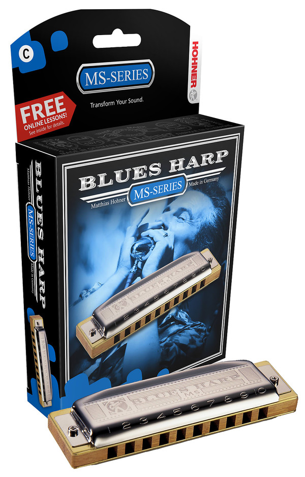 Hohner 532BX-A Blues Harp Key of A Boxed Package Harmonica