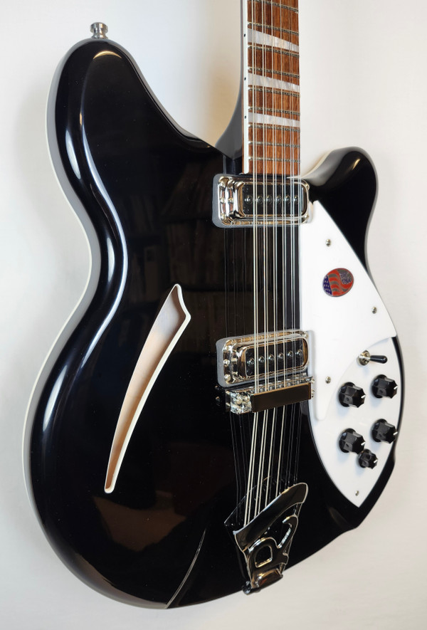 Rickenbacker 360 Jetglo 12-String Semi-Hollow Guitar, Stereo, HSC