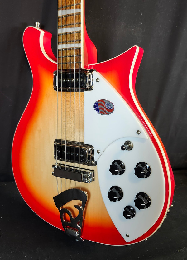 Rickenbacker 620 Fire Glo, Stereo, Gotoh Tuners, Rosewood FB, HSC 2025