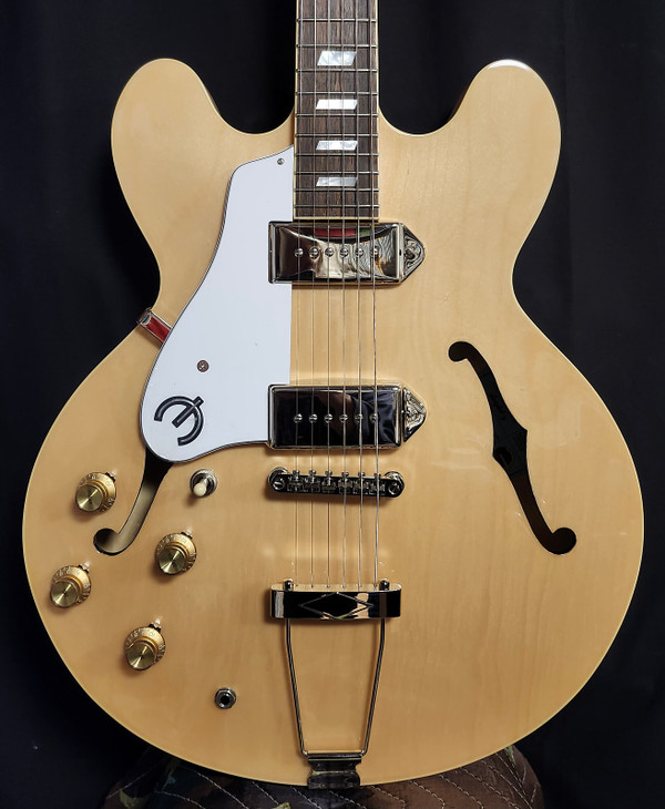 Epiphone Left Handed Casino Archtop Guitar, Natural, w/Bag