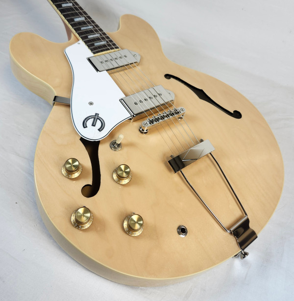 Epiphone Left Handed Casino Archtop Guitar, Natural, w/Bag