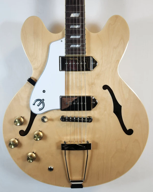 Epiphone Left Handed Casino Archtop Guitar, Natural, w/Bag