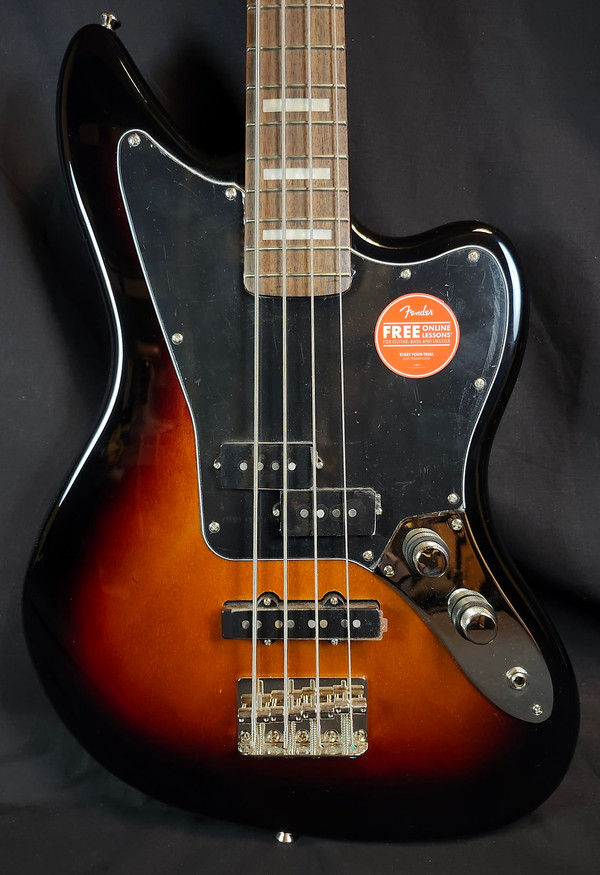 Squier Classic Vibe Jaguar Electric Bass Guitar, Laurel Fingerboard, 3-Color Sunburst