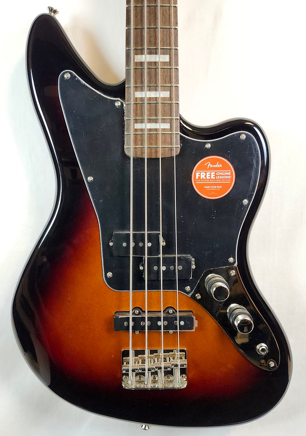 Squier Classic Vibe Jaguar Electric Bass Guitar, Laurel Fingerboard, 3-Color Sunburst