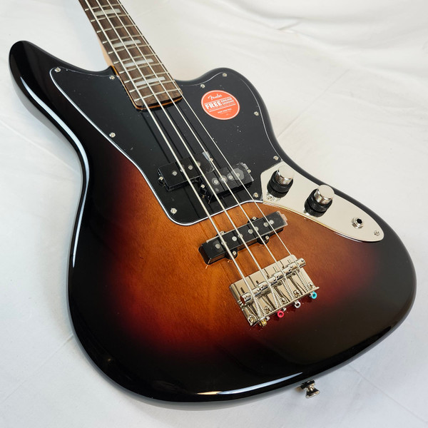Squier Classic Vibe Jaguar Electric Bass Guitar, Laurel Fingerboard, 3-Color Sunburst