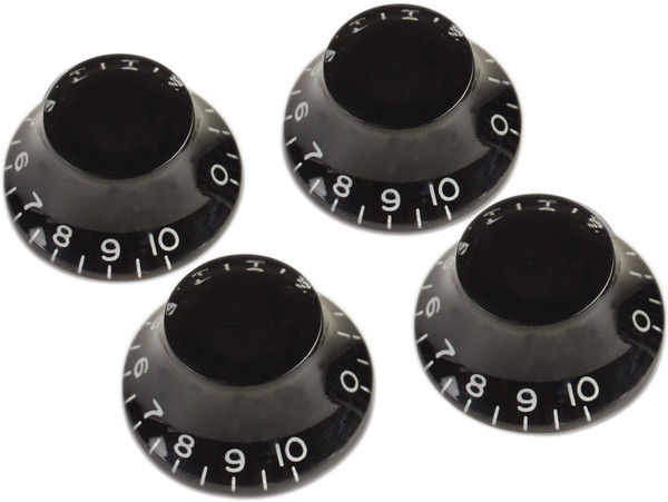 Gibson Top Hat Guitar Knobs - Black Pack of 4