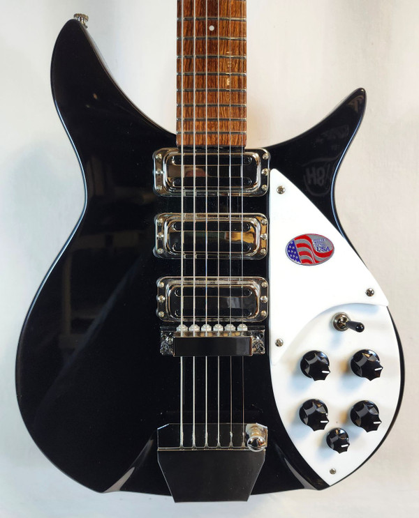 Rickenbacker 325C64 Jet Glo Miami, 3 Toaster Pickups, w/Vibrato, Short Scale, HSC