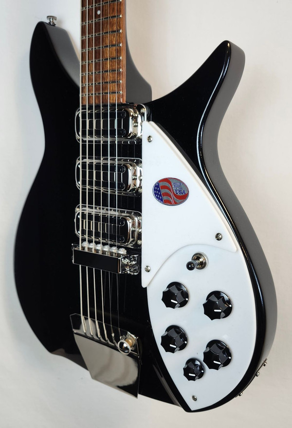 Rickenbacker 325C64 Jet Glo Miami, 3 Toaster Pickups, w/Vibrato, Short Scale, HSC