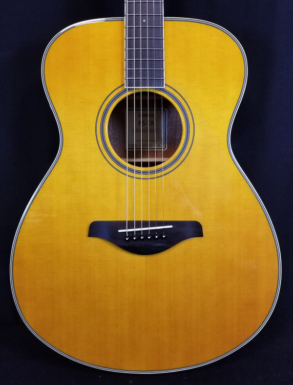 Yamaha FS-TA TransAcoustic Folk Size Concert Guitar; Vintage Tint