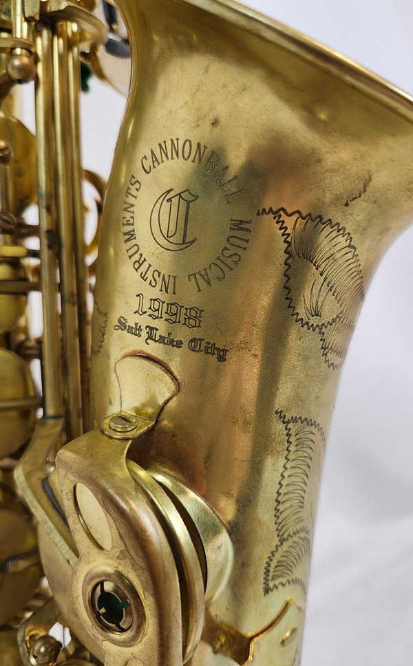 Cannonball A-98 “Knight Series” Bare Brass Alto Saxophone, 1998 Salt Lake City Edition Cannonball A-98 “Knight Series” Bare Brass Alto Saxophone, 1998 Salt Lake City Edition