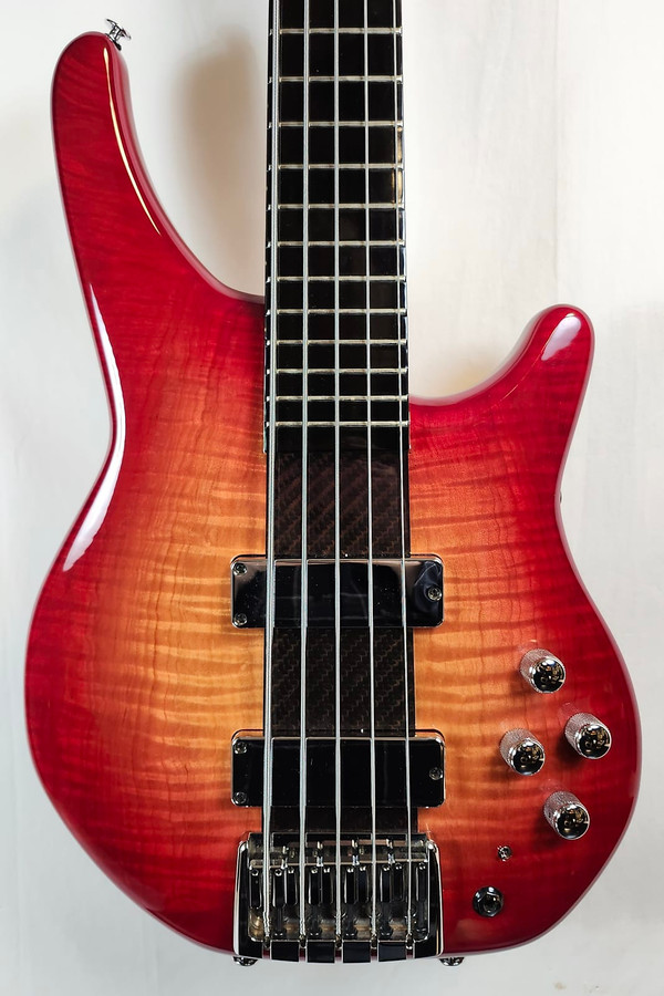 Pre Owned Vintage 1990's Special Edition Status Eclipse Artist Graphite 5 String Electric Bass Guitar Pre Owned Vintage 1990's Special Edition Status Eclipse Artist Graphite 5 String Electric Bass Guitar
