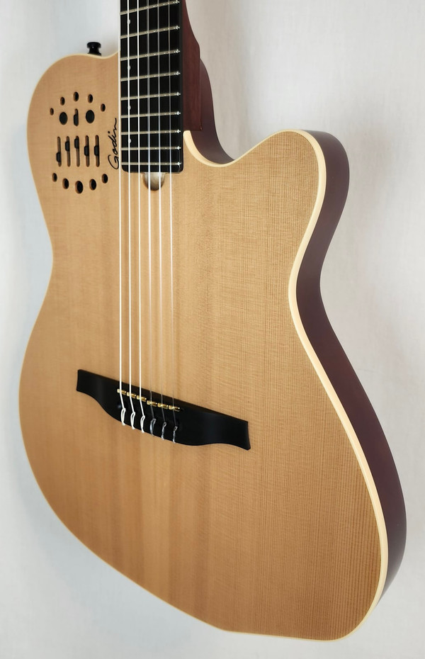 Godin B Stock ACS-SA Slim Nylon Synth Access Electro-Acoustic Guitar SG W/Bag, minor Finish Flaws