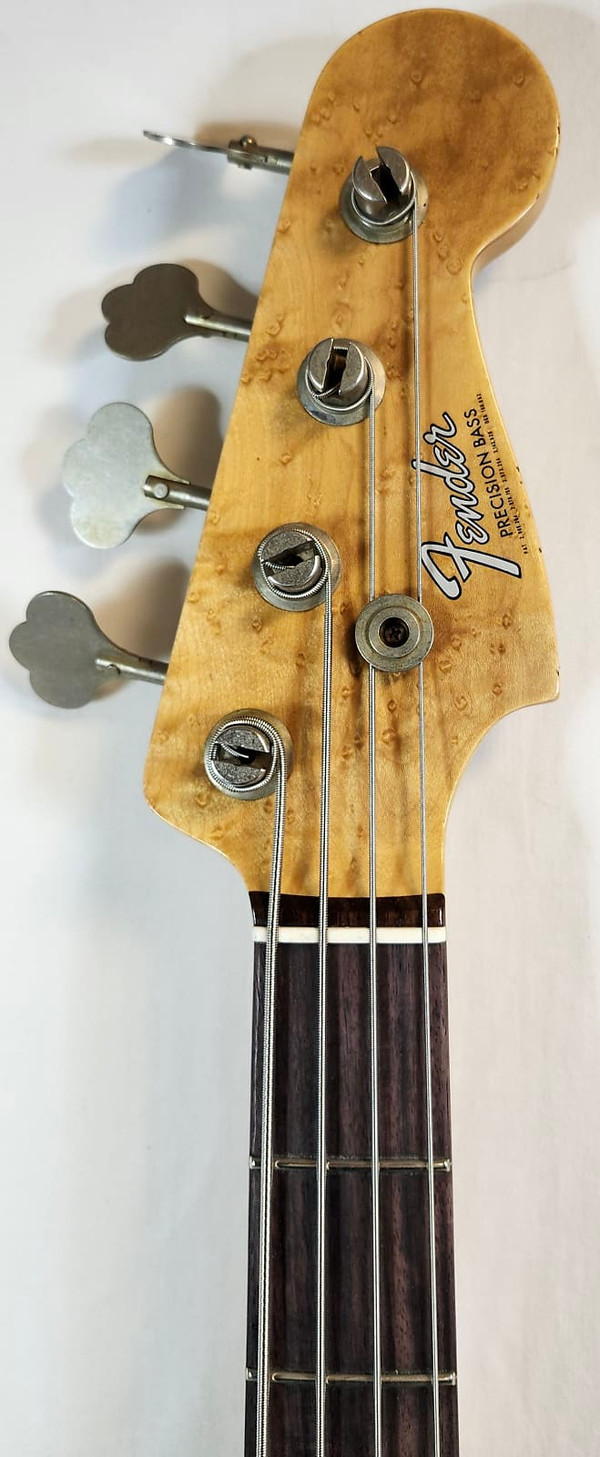 Fender Custom Shop 1966 Precision Bass Journeyman Relic, AAA Birdseye Maple Neck, Aged Desert Sand, w/HSC Fender Custom Shop 1966 Precision Bass Journeyman Relic, AAA Birdseye Maple Neck, Aged Desert Sand, w/HSC