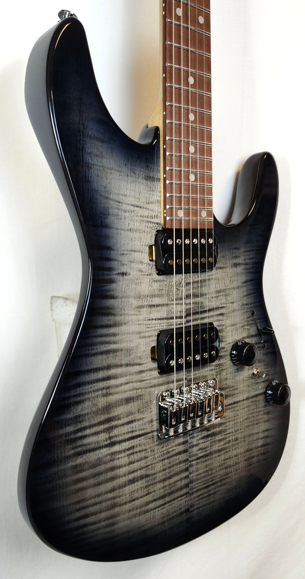 Ibanez AZ24S1F Standard, Flame Maple Top, Transparent Black Sunburst