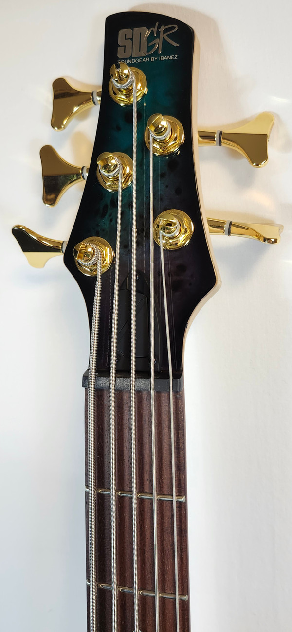 Ibanez SR405EPBDX SR Standard 5 String Bass, Poplar Burl Top, Tropical Seafloor Burst