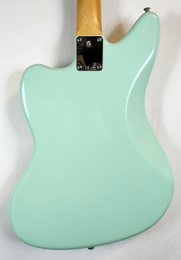 Pre Owned 2022 Fender Vintera '60s Jaguar Modified HH Electric Guirtar, Pau Ferro Fingerboard, Surf Green