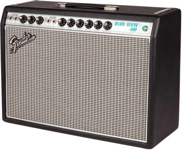 Fender 68 Custom Deluxe Reverb, 22 Watts all Tube Two Channel Guitar Combo Amplifier, W/ Reverb & Vibrato