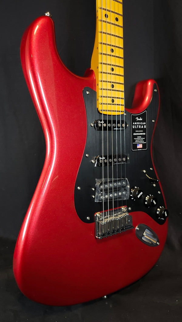 Fender American Ultra II Stratocaster® HSS, Maple Fingerboard, Sinister Red Fender American Ultra II Stratocaster® HSS, Maple Fingerboard, Sinister Red