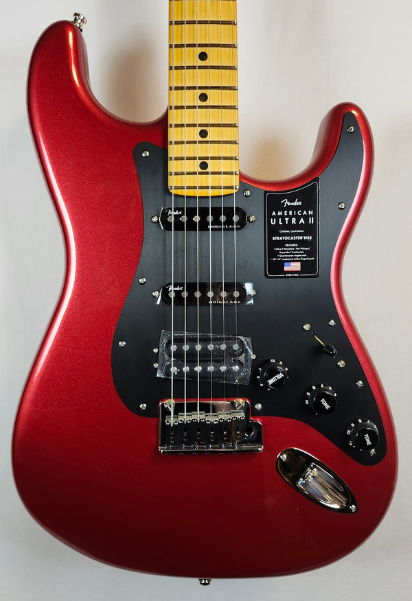 Fender American Ultra II Stratocaster® HSS, Maple Fingerboard, Sinister Red Fender American Ultra II Stratocaster® HSS, Maple Fingerboard, Sinister Red