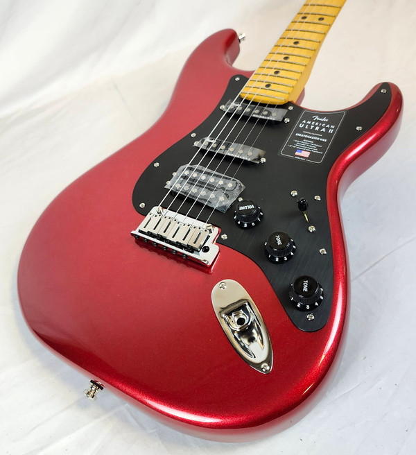 Fender American Ultra II Stratocaster® HSS, Maple Fingerboard, Sinister Red Fender American Ultra II Stratocaster® HSS, Maple Fingerboard, Sinister Red