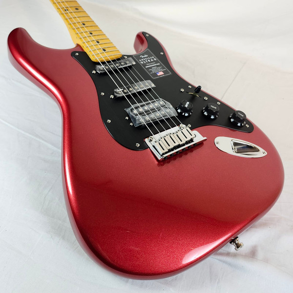 Fender American Ultra II Stratocaster® HSS, Maple Fingerboard, Sinister Red Fender American Ultra II Stratocaster® HSS, Maple Fingerboard, Sinister Red