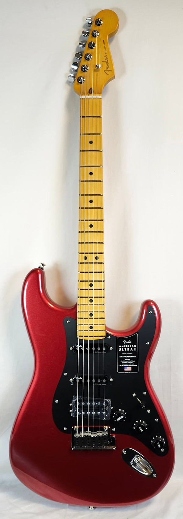 Fender American Ultra II Stratocaster® HSS, Maple Fingerboard, Sinister Red Fender American Ultra II Stratocaster® HSS, Maple Fingerboard, Sinister Red