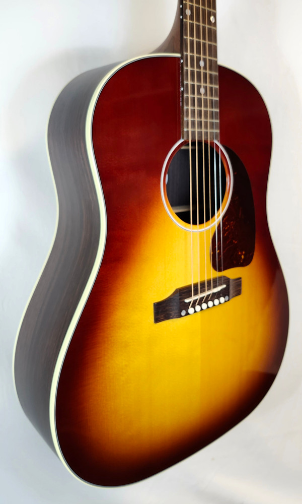 Gibson J-45 Studio Rosewood, Rosewood Burst, Satin Rosewood Finish, Gloss Top , W/HSC